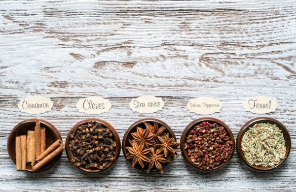 Chinese Five Spice ingredients
