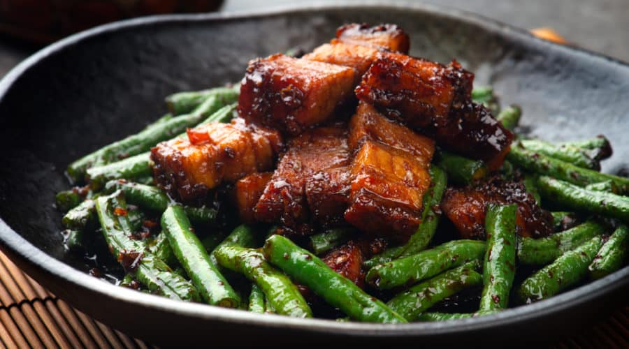 Spicy Pork Stir Fry with Green Beans Recipe