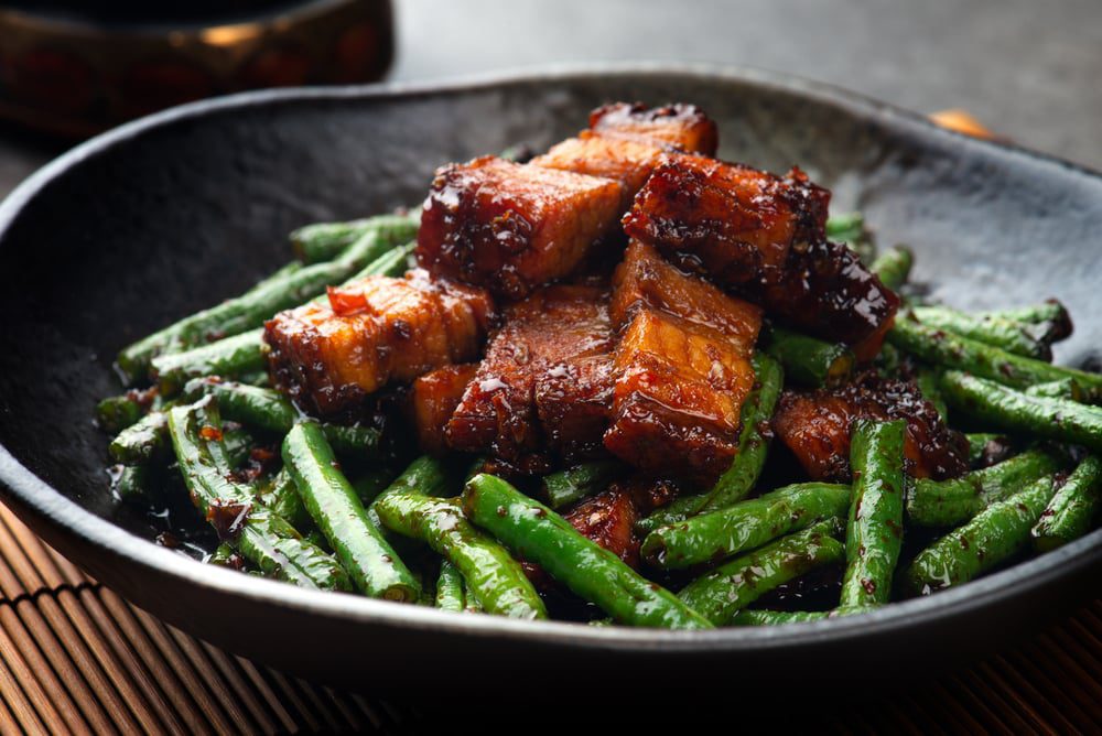 Spicy Pork Stir Fry with Green Beans Recipe